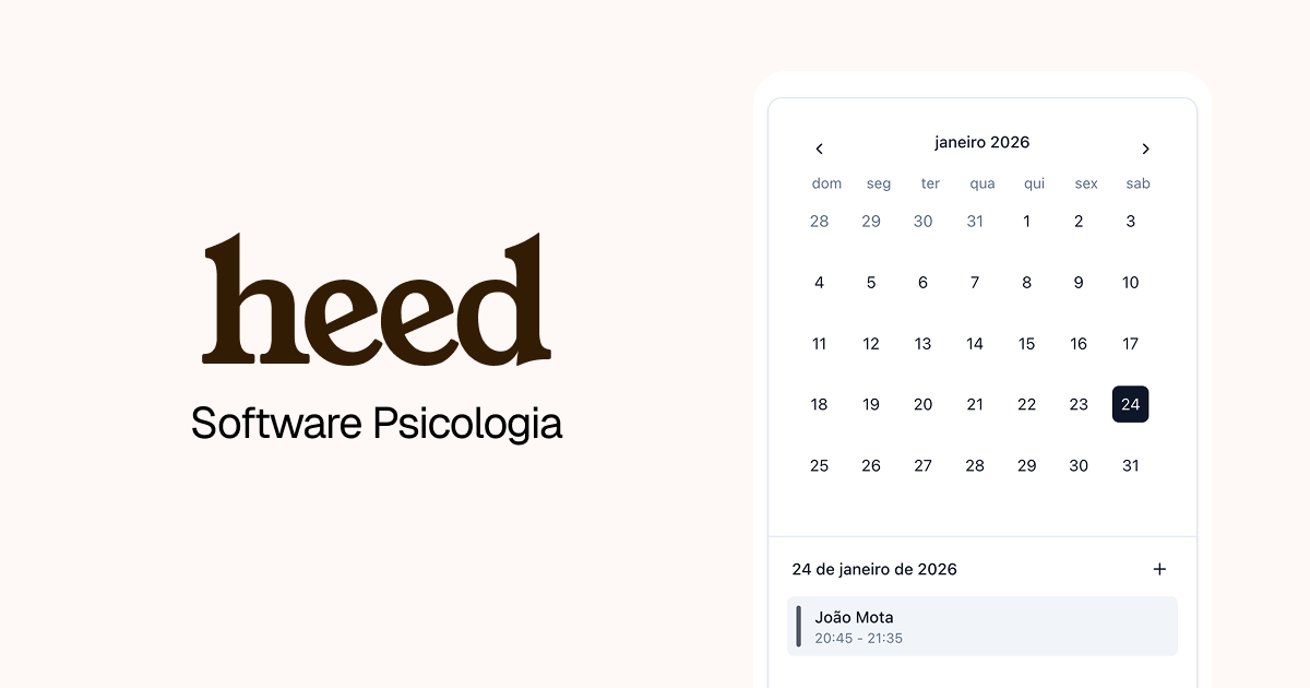 Heed — Software de Gestão para Psicologia